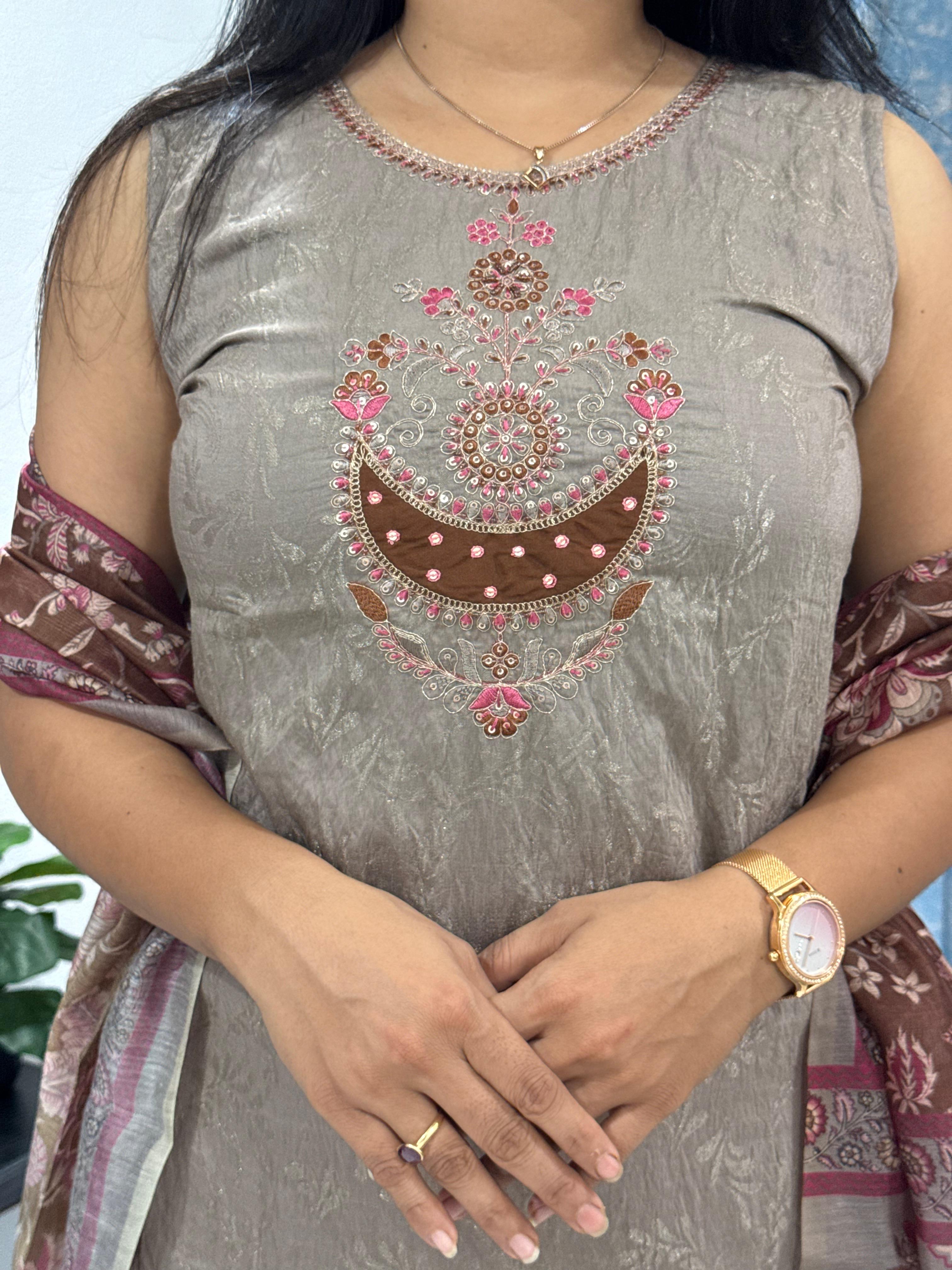 ROSEWESR BROWN KURTA SET