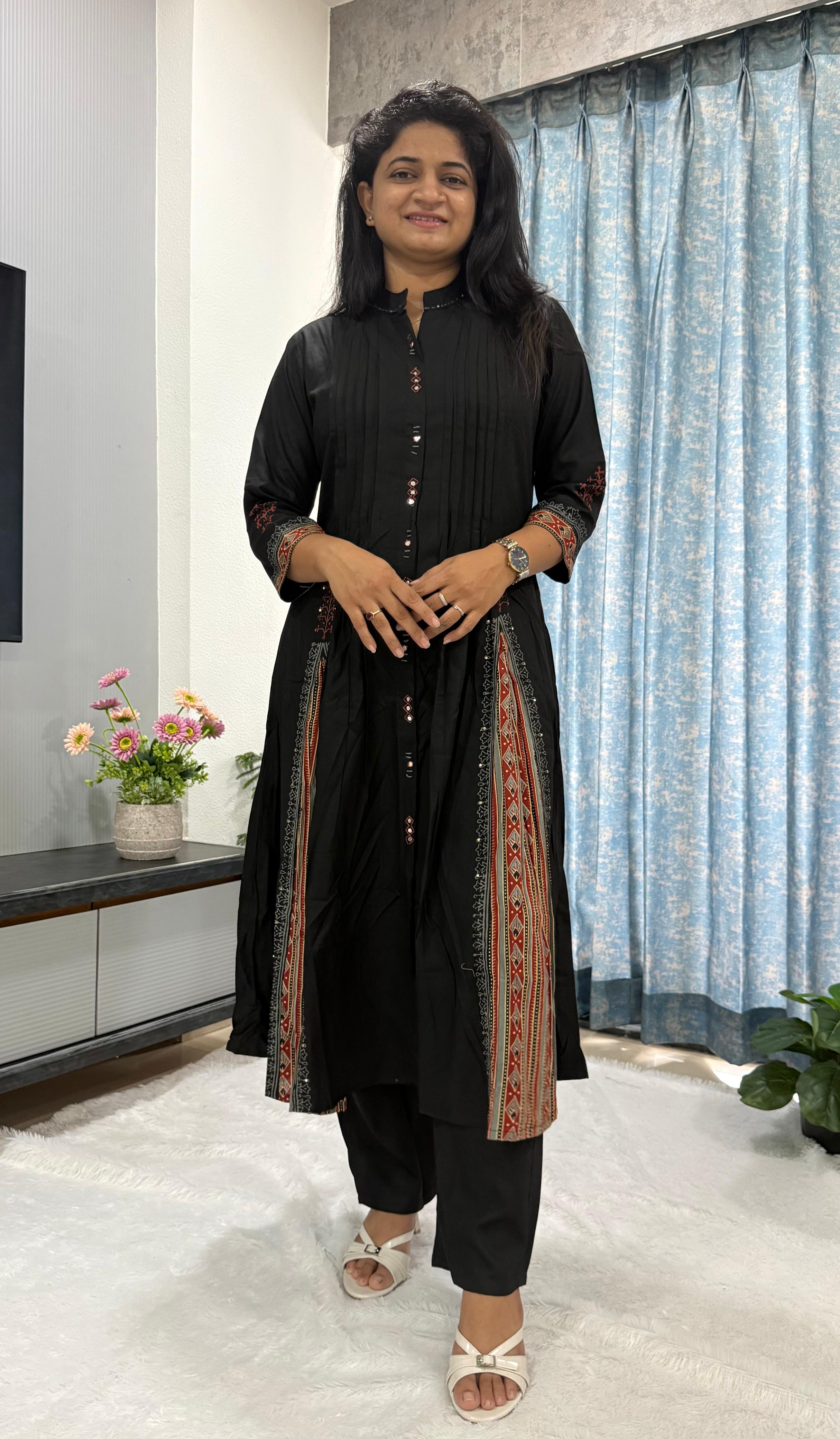 RUST RADIANCE PRINTED KURTA SET