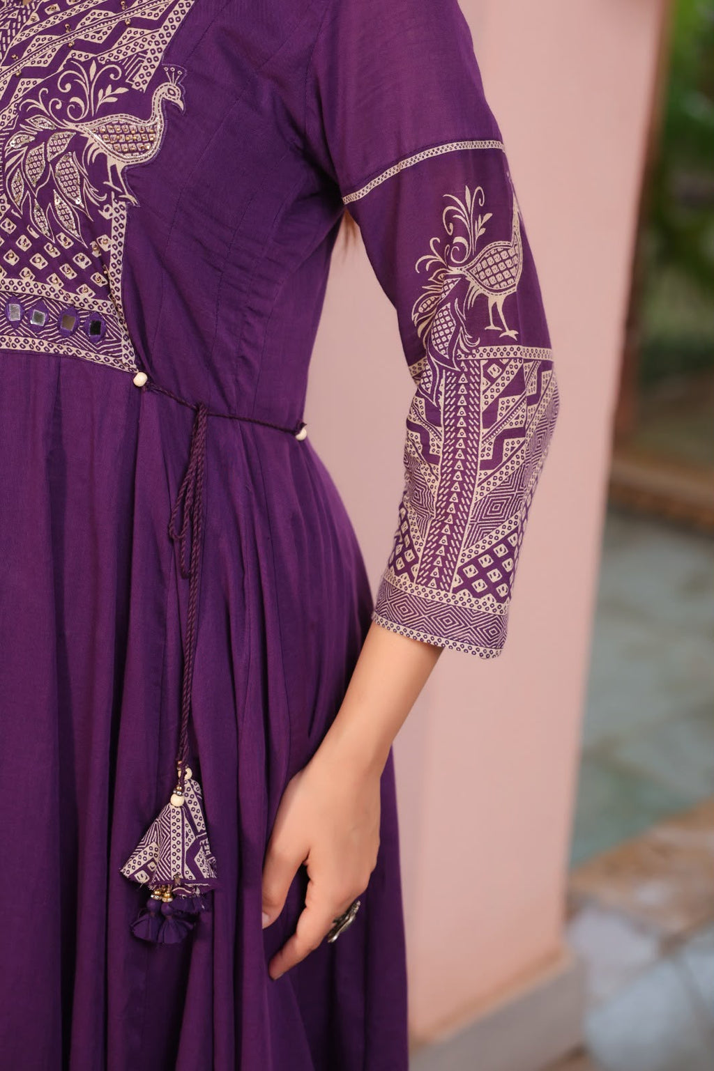 FLORAL PRINTED ANARKALI KURTA SET
