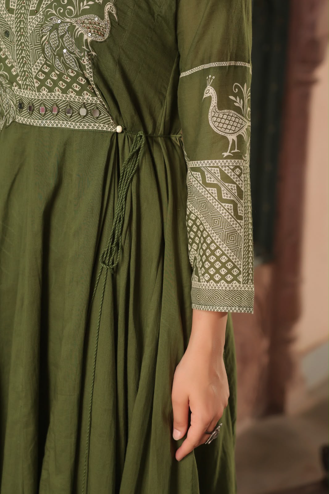 FLORAL PRINTED ANARKALI KURTA SET