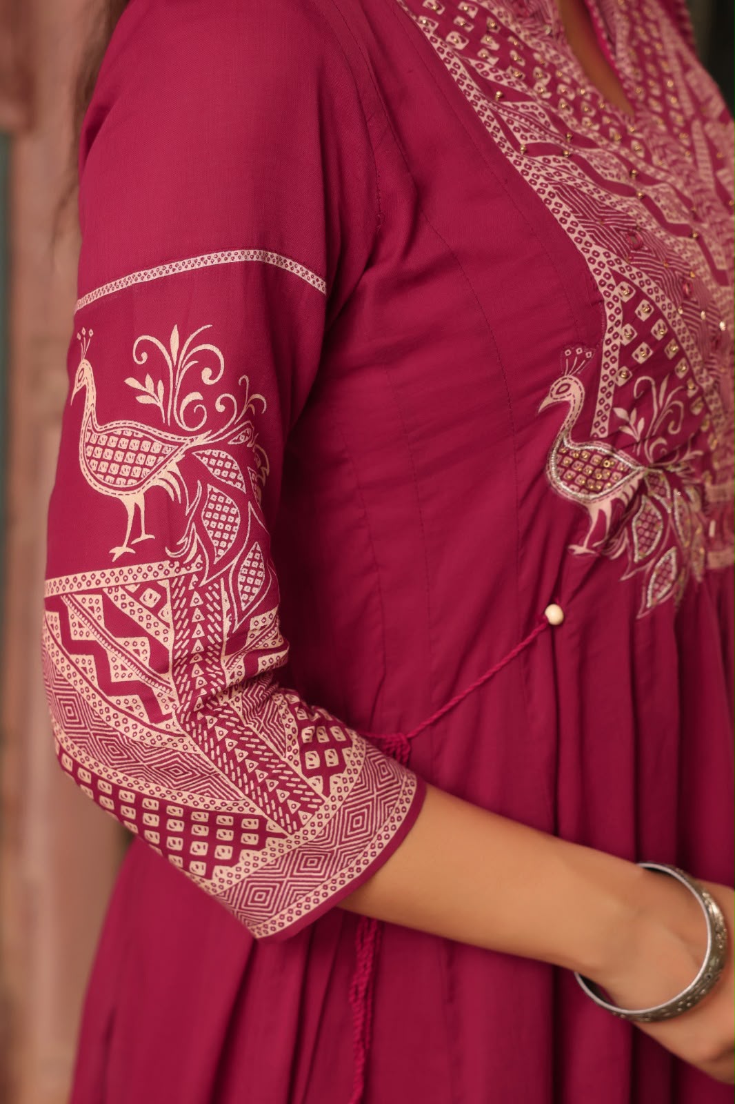 FLORAL PRINTED ANARKALI KURTA SET
